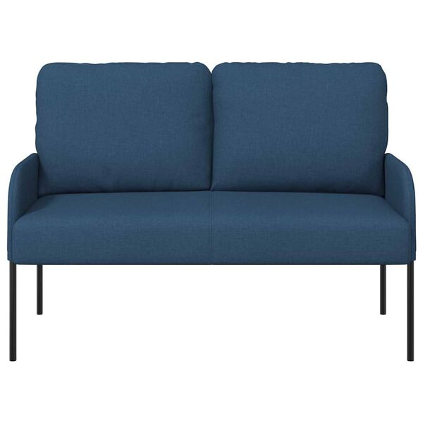 vidaXL Banken met kussen 110cm Blauw Multiplex