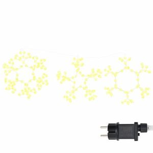vidaXL Kerst Sneeuwvlok 252 LED's Warmwit 44,5 x 38 cm PVC