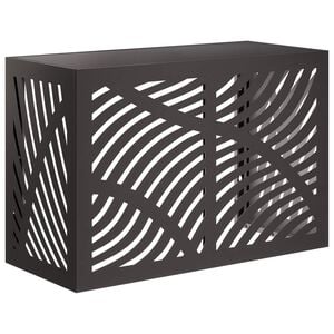 vidaXL Omkasting voor airconditioner Zwart 90 x 40 x 60 cm Staal