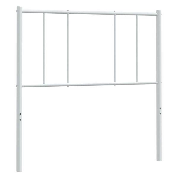 vidaXL Vervangend hoofdbord 107 cm metaal wit