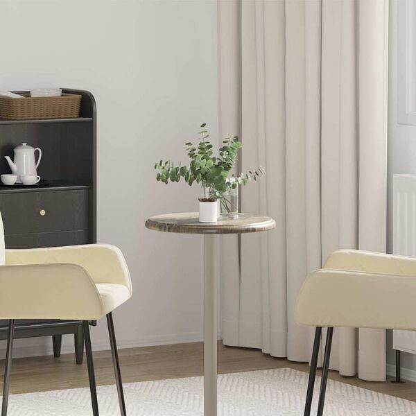 vidaXL Tafelblad &Oslash;40x2,5 cm marmer grijs