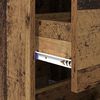 vidaXL Dressoir met lade Oud hout 34 x 34.5 x 90 cm Bewerkt hout
