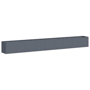 vidaXL Plantenbak 360x40x40 cm koudgewalst staal antracietkleurig