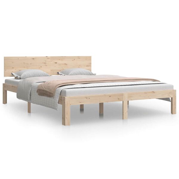 vidaXL Bedframe massief hout 150x200 cm