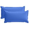 vidaXL Kussensloop 2 st HOUTEN Koninklijk Blauw 40 x 80 cm Polyester