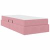 vidaXL Opbergbed met matras met matras Roze 90 x 200 cm Fluweel