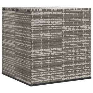 vidaXL Tuinbox 100x97,5x104 cm polyetheen rattan grijs