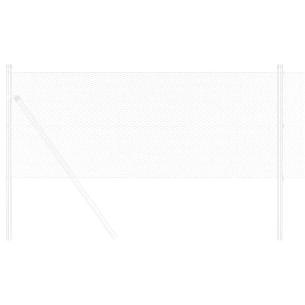 vidaXL Hexagon Hek Zilver 0,8 x 25 m Gegalvaniseerd staal