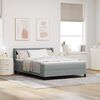 vidaXL Boxspringbed met matras Lichtgrijs 190 x 140 cm Polyester