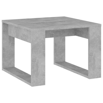 vidaXL Bijzettafel 50x50x35 cm spaanplaat betongrijs