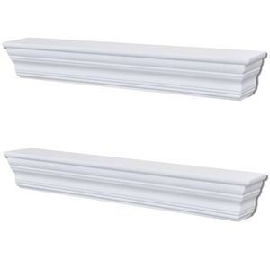 vidaXL Wandschappen Aaliyah 2 st wit