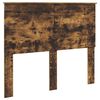 vidaXL Bedframe met hoofdeinde Gerookt eiken 120 x 190 cm Bewerkt hout