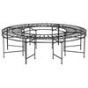 vidaXL Boombank rond &Oslash;160 cm staal zwart