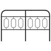 vidaXL Vervangend hoofdbord 150 cm metaal zwart
