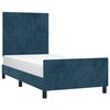 vidaXL Bedframe zonder matras 90x190 cm fluweel donkerblauw