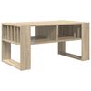 vidaXL Salontafel Sonoma Eiken 92 x 49,5 x 45 cm Bewerkt hout