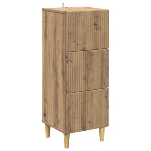 vidaXL Ladenkast 33 x 34,5 x 90 cm Bewerkt hout Artisanaal eiken
