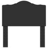 vidaXL Hoofdbord Zwart Eiken 75 cm Bewerkt hout