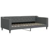 vidaXL Slaapbank 90x200 cm stof donkergrijs