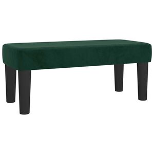 vidaXL Bankje 70x30x30 cm fluweel donkergroen