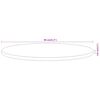 vidaXL Tafelblad rond &Oslash; 80x3,8 cm massief acaciahout