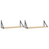 vidaXL Wandplanken 2 st Sonoma eiken 80x25x25,5 cm bewerkt hout