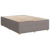 vidaXL Boxspring met matras stof taupe 140x190 cm