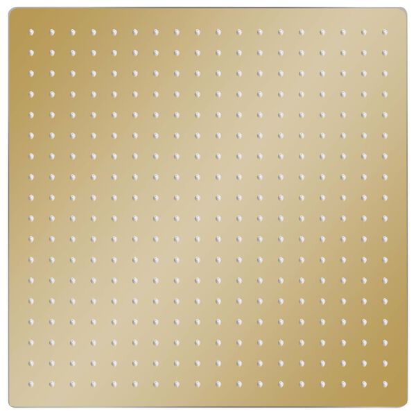 vidaXL Regendouchekop vierkant 50x50 cm roestvrij staal goudkleurig