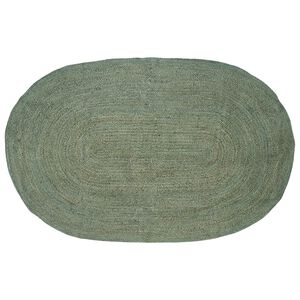 vidaXL Vloerkleden Olijfgroen 152 x 245 cm Jute