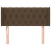 vidaXL Hoofdbord met randen 93x16x78/88 cm stof donkerbruin