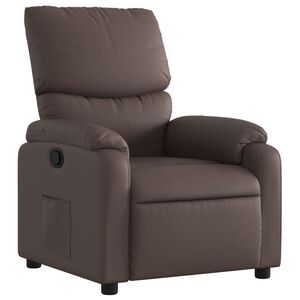 vidaXL Fauteuil verstelbaar kunstleer bruin