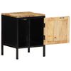 vidaXL Nachtkastje Bruin en zwart 30 x 30 x 40 cm