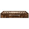 vidaXL Bedframe zonder matras hout gerookt eikenkleurig 120x190 cm