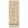vidaXL Opbergbedframe met lade Sonoma Eiken 90 cm Bewerkt hout