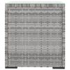 vidaXL Bijzettafel 40x37x40,5 cm poly rattan en gehard glas grijs