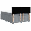 vidaXL Boxspring met matras stof lichtgrijs 140x200 cm