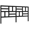 vidaXL Bedframe met hoofdbord massief hout zwart