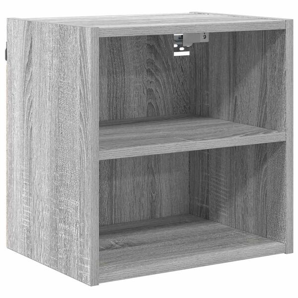 vidaXL Hangkast met opslag Grijs Sonoma 40 x 29,5 x 40 cm Bewerkt hout