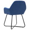 vidaXL Eetkamerstoelen 2 st stof blauw