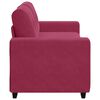 vidaXL Loveseat Sofa Wijnrood 140 cm Fluweel