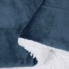 vidaXL Gooi Deken Marineblauw 240 x 270 cm Fleece