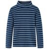 Kindershirt met lange mouwen 140 marineblauw