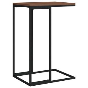 vidaXL Bijzettafel 40x30x59 cm bewerkt hout zwart
