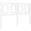 vidaXL Vervangend hoofdbord 120 cm metaal wit