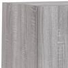 vidaXL 4-delige Tv-wandmeubelset met LED bewerkt hout grijs sonoma