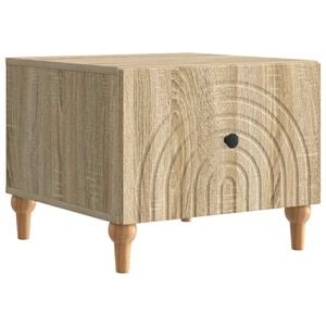 vidaXL Salontafel met lade Sonoma Eiken 49 x 50 x 40 cm Bewerkt hout