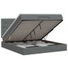 vidaXL Ottoman bed met matras Donkergrijs 140 x 200 cm Stof