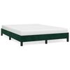 vidaXL Bedframe zonder matras 140x190 cm fluweel donkergroen