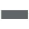 vidaXL Uittrekbaar Zijscherm Antracietkleurig 300 x 100 cm Polyester