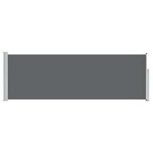 vidaXL Uittrekbaar Zijscherm Antracietkleurig 300 x 100 cm Polyester